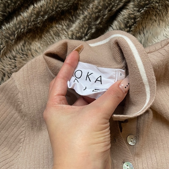 Workhall Sz S Ribbed Collared Dress - Picture 2 of 4